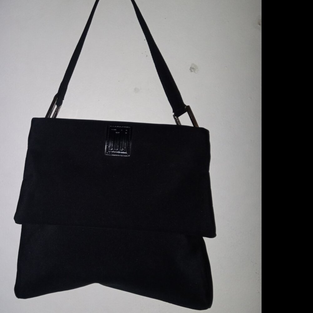 Joli Two In One Silk Black Hand Bag